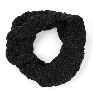 Black Chenille Infinity Scarf